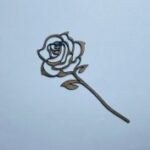 Laser Cut Rose Cutout Unfinished Wooden Shape Free Vector