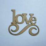 Laser Cut Love Wood Cutout Unfinished Wood Craft Blank Free Vector