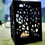 Plywood Lamp Candle Lantern Laser Cut Template DXF File