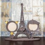 Laser Cut Eiffel Tower Photo Frame Free Vector