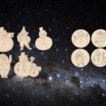 Laser Cut Christmas Ornaments Layouts Free Vector