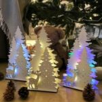 Laser Cut New Year Decor Free Vector