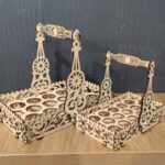 Laser Cut Decorative Easter Gift Basket Free Vector