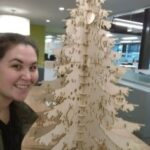 Laser Cut Large Christmas Tree Free Vector