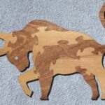 Laser Cut Bull Jigsaw Puzzle Free Vector