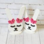 Laser Cut Bunny Rubber Band Stand Hair Band Stand Free Vector