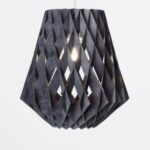 Laser Cut Wooden Diamond Lamp