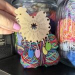 Laser Cut Wooden Chicken With Egg Stitch Markers, Stitch Marker Holder, Stitch Marker Organizer