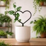 Laser Cut Heart Shaped Plant Trellis Indoor Garden Decor