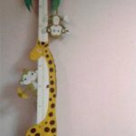 Laser Cut Giraffe Height Growth Chart Ruler For Kids Room Decor