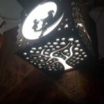 Laser Cut Wood Lamp Shade Free Vector