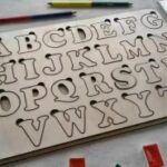 Laser Cut Wooden Alphabet Puzzle – Educational Learning Toys for Kids