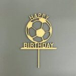 Laser Cut Soccer Cake Topper Free Vector