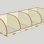 Desk Paper Organizer Laser Cut Free Vector