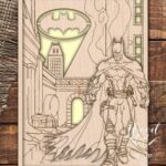 Laser Cut Dark Knight Batman Template Free Vector