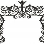 Laser Cut Wedding Event Stage Panel Free Vector