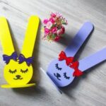 Laser Cut Bunny Rubber Band Holder Free Vector