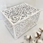 Laser Cut Wedding Card Box Birthday Decorations Wooden Card Box With Lock Free Vector