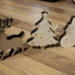 Laser Cut Snowman Christmas Ornaments Free Vector
