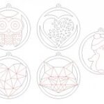 Laser Cut Christmas Beautiful Toys Free Vector