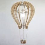 Laser Cut Balloon Design Ceiling Lamp Template Free Vector