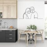 Laser Cut Valentine Wall Art Couple In Masks Free Vector