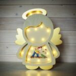 Laser Cut Angel Kids Room Night Light Lamp 5mm Free Vector
