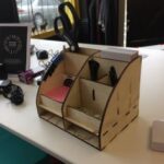Laser Cut Desktop Organizer Desk Storage Rack Plywood 6mm Free Vector