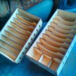 Laser Cut Box Rack for Storage Free Vector