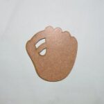 Laser Cut Baseball Mitt Shape Unfinished Wood Baseball Mitt Cutout Free Vector
