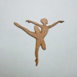 Laser Cut Ballerina Wooden Cutout Unfinished Craft Free Vector
