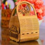 Laser Cut Cute Easter Egg Basket Free Vector