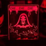 Laser Cut Reaper 3D Illusion Lamp Free Vector