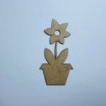 Laser Cut Unfinished Wood Flower Cutout Free Vector