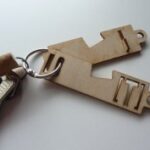Laser Cut Keychain Phone Stand DXF File