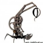 Scorpion Lamp 3D Puzzle Free Vector