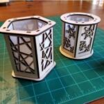 Laser Cut Candle Holder Lantern Snowflake DXF File