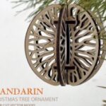 Mandarin. Christmas tree ornament DXF File