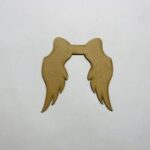 Laser Cut Angel Wings Cutout Free Vector