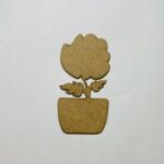 Laser Cut Wooden Flower Cutout Wood Flower Shape Free Vector