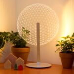 Laser Cut Globe Glow Night Light Optical Illusion Lamp Free Vector