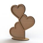 Laser Cut Heart Shape Frame Template Free Vector