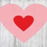Laser Cut Heart Puzzle Template Free Vector