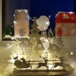 Laser Cut Christmas Mini Decoration Free Vector
