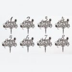 Laser Cut Happy Birthday Cake Toppers Free Vector