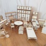 Laser Cut Miniature Dollhouse Furniture Set Free Vector
