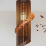 Laser Cut Wave Lamp Free Vector