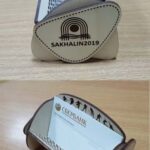 Laser Cut Wooden Business Card Holder Living Hinge Free Vector
