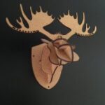 Laser Cut Moose Head 3D SVG File