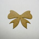 Laser Cut Wood Bow Craft Shape Cutout Free Vector